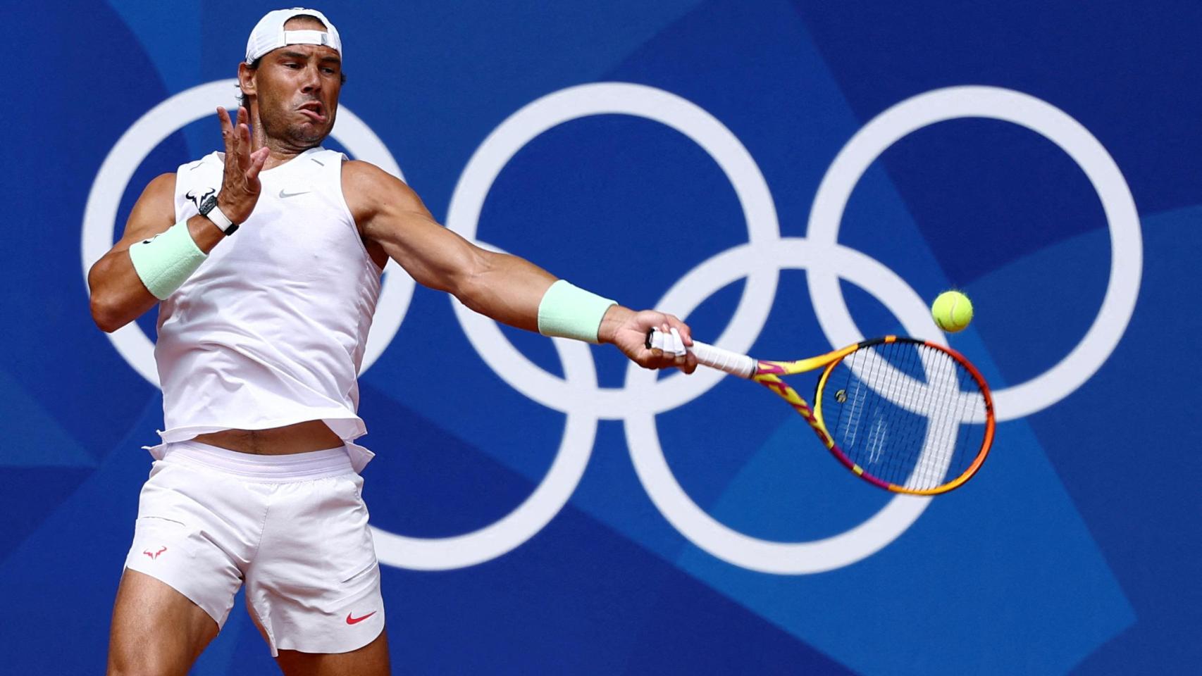 Rafa Nadal se entrena en París.