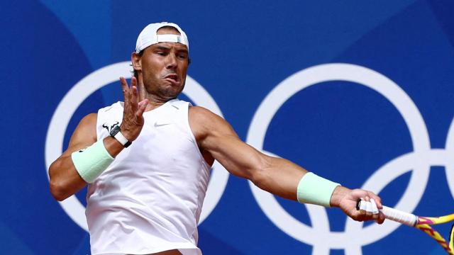 Rafa Nadal se entrena en París.