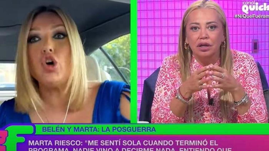 Marta Riesco y Belén Esteban, en 'Ni que fuéramos Shhh'