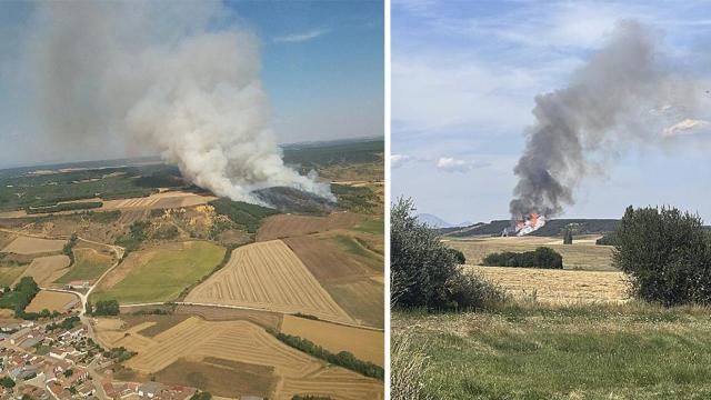 Incendio en Saldaña