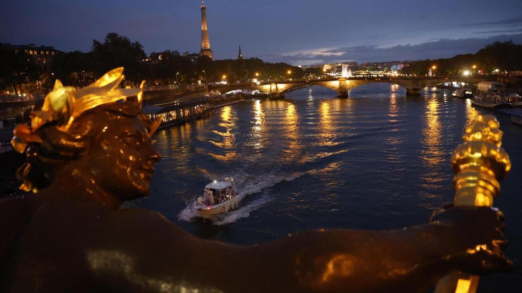 Imagen del río Sena durante la ceremonia de inauguración de los Juegos Olímpicos.