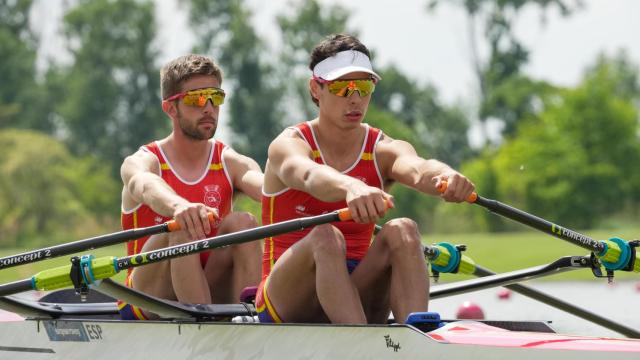 Rodrigo Conde y Caetano Horta, miembros del equipo español de Remo en los Juegos Olímpicos de París 2024