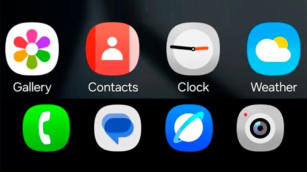 Los nuevos iconos de One UI 7