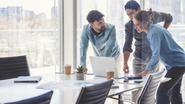 Equipo de negocio de una empresa.