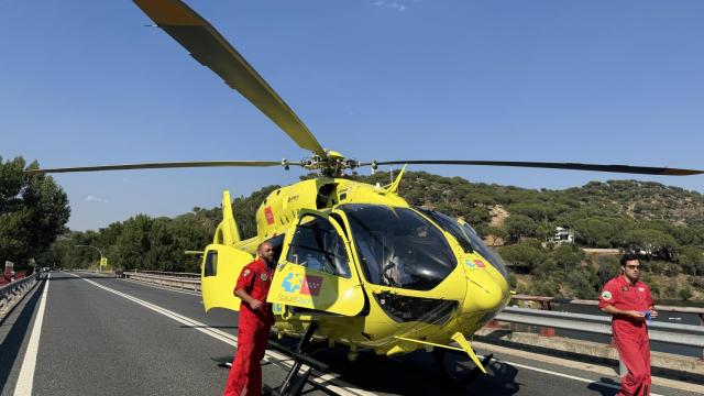 El helicóptero del SUMMA112 trasladó al menor de 7 años en estado muy grave.