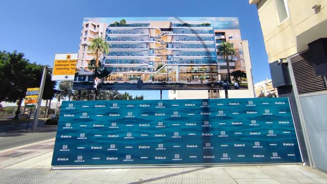 Imagen de la parcela sobre la que se levantará el edificio de oficinas de Merlin Properties en Málaga.