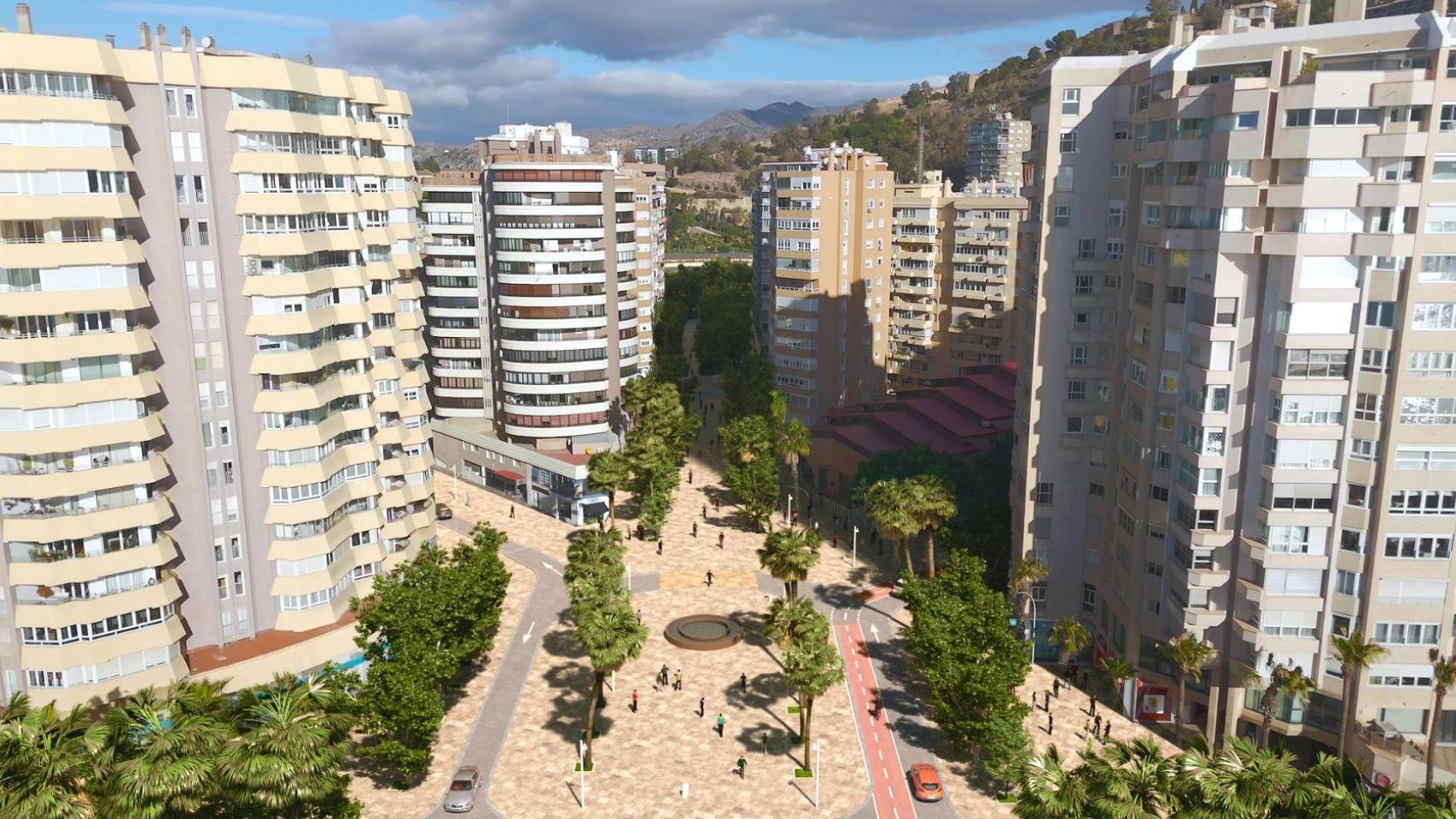 Vista de Málaga.