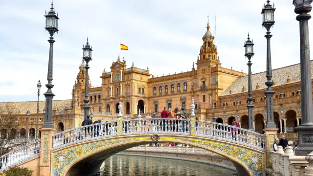 Imagen de archivo de la Plaza de España de Sevilla.