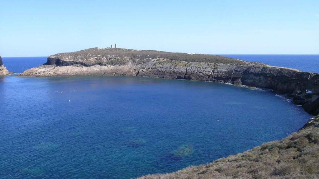 Una de las islas del archipiélago de Columbretes en España.