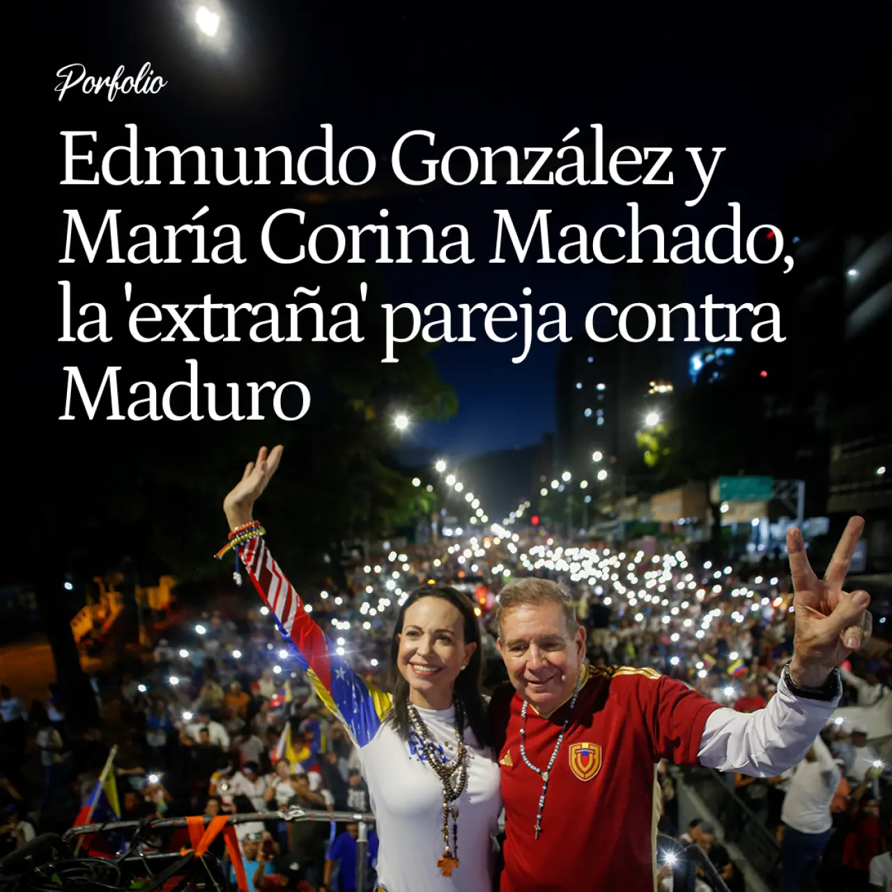 Edmundo y María Corina, la 'extraña' pareja contra Maduro: la ingeniera inhabilitada y el diplomático que trabajó para Chávez