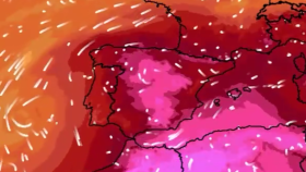 Mapas del tiempo con la previsión de temperatura para España.