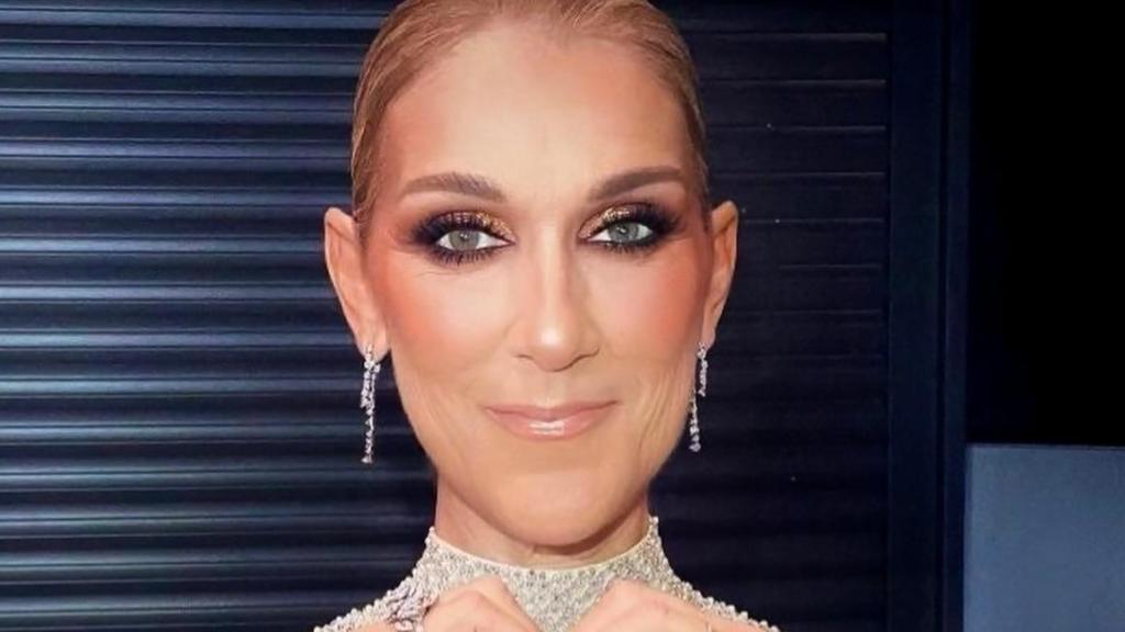 Céline Dion en una fotografía tomada en París, antes de su espectáculo.