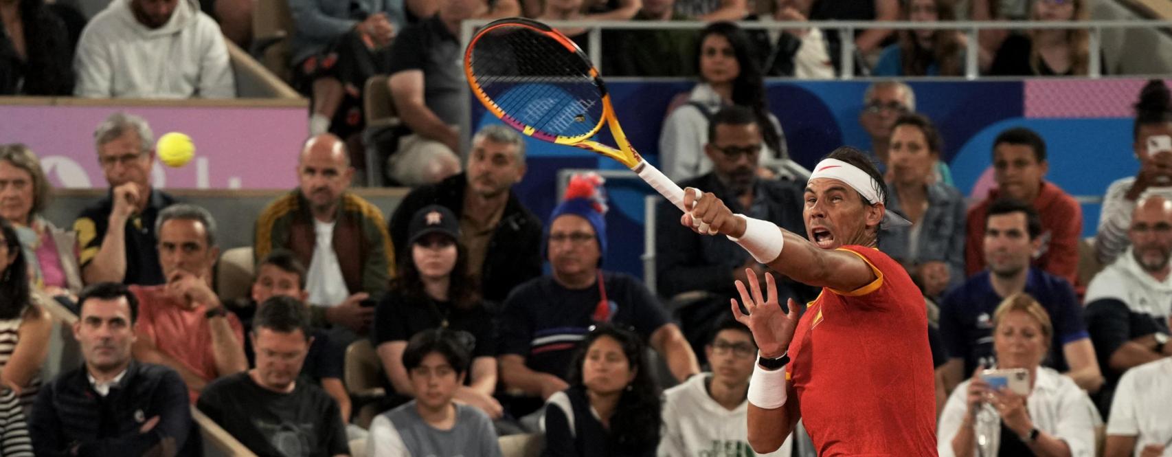 Rafael Nadal en su debut en los JJOO de París 2024