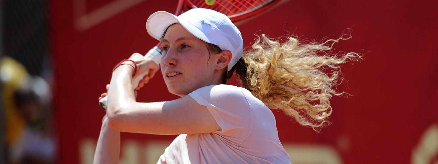 Cristina Bucsa, durante un partido