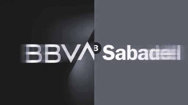 Logos del BBVA y Sabadell.