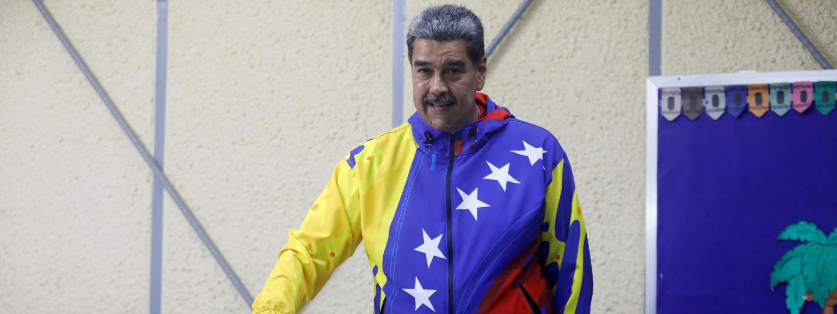 Nicolás Maduro vota en las elecciones presidenciales en Venezuela