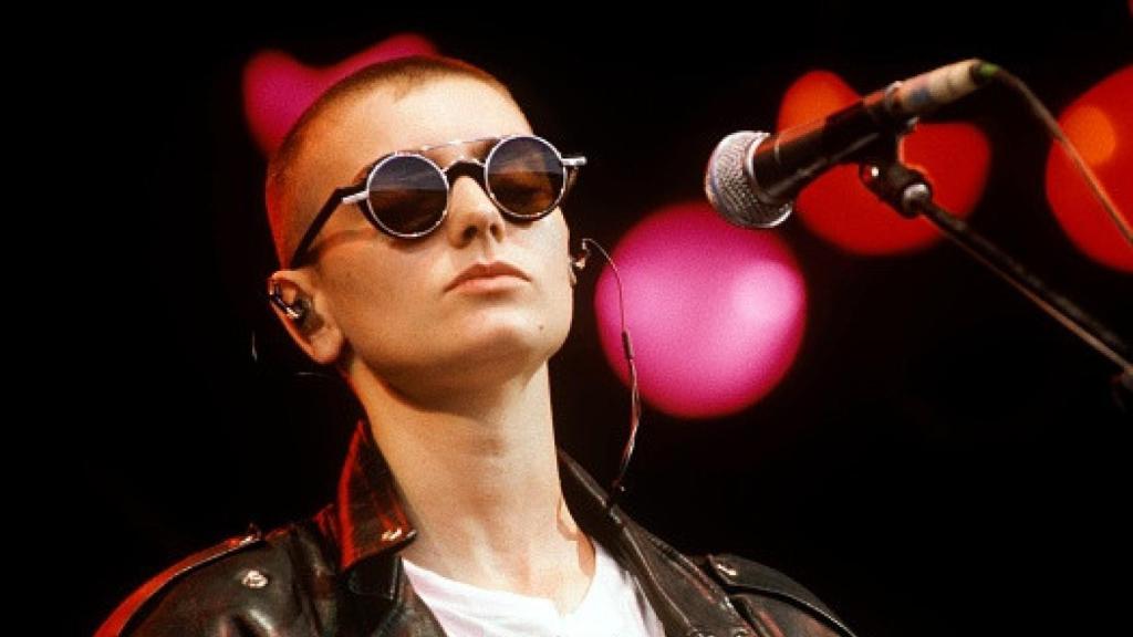 Sinead O'Connor durante uno de sus conciertos.