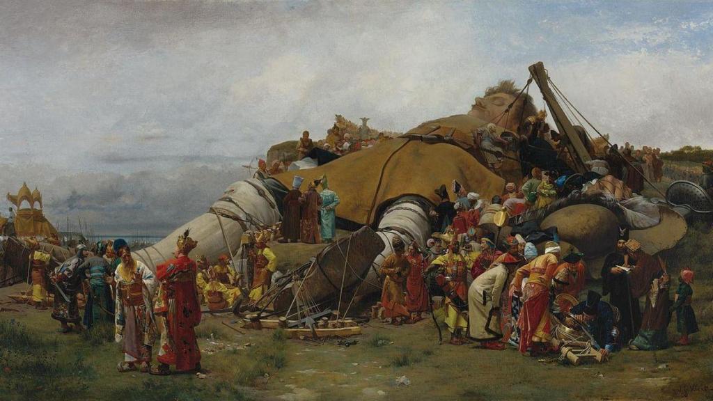 Ilustración de Los viajes de Gulliver de Jehan Georges Vibert