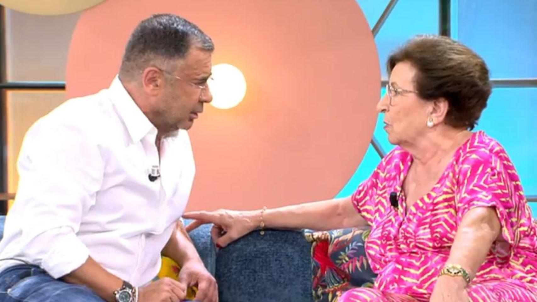 Ángela y Jorge Javier Vázquez en 'El Diario de Jorge'.