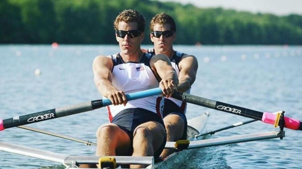 Los gemelos Winklevoss durante los JJOO de Pekín 2008.