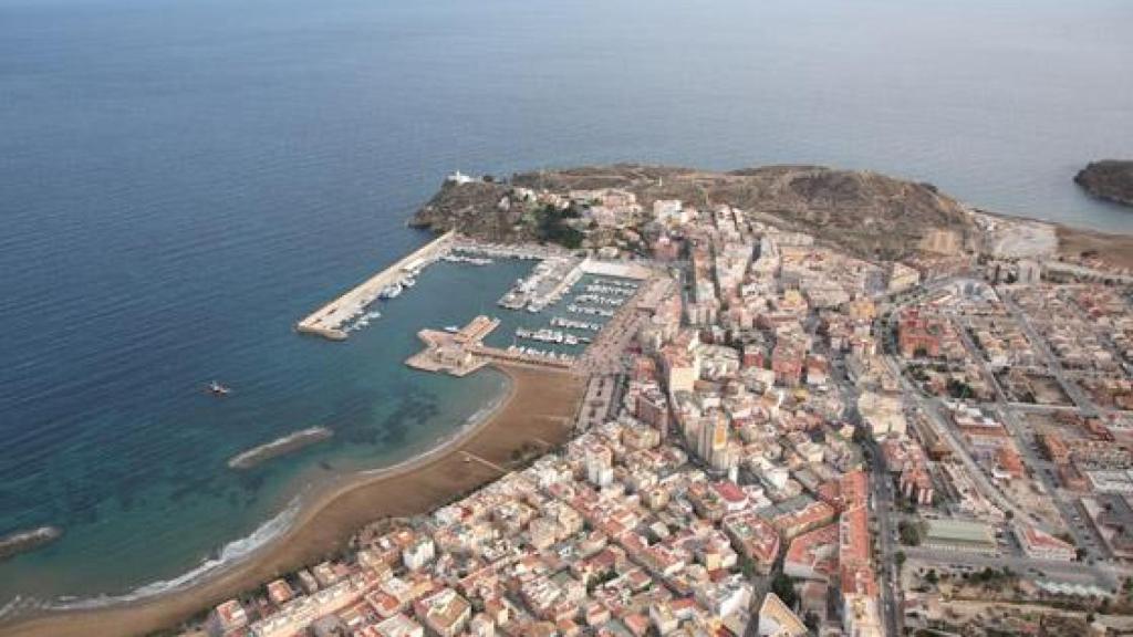 Una vista aérea del Puerto de Mazarrón en una imagen de la Consejería de Turismo de la Región de Murcia.