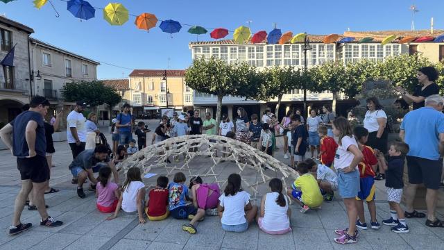 La cúpula creada por los más pequeños en la localidad burgalesa