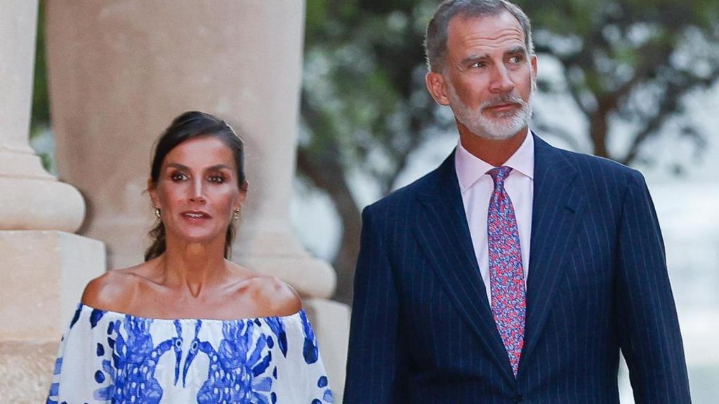 Los reyes Felipe VI y Letizia en la recepción de 2023.