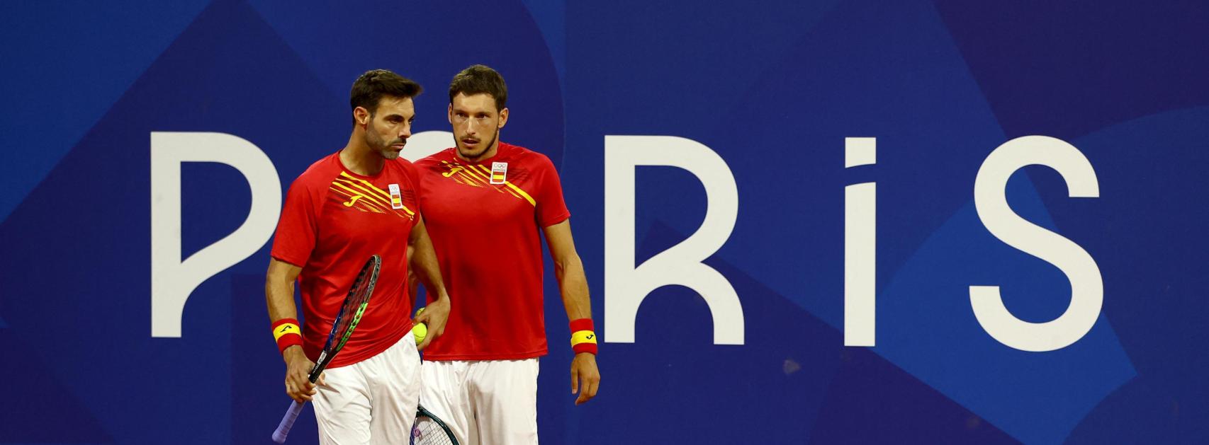 Marcel Granollers y Pablo Carreño, en los Juegos Olímpicos de París