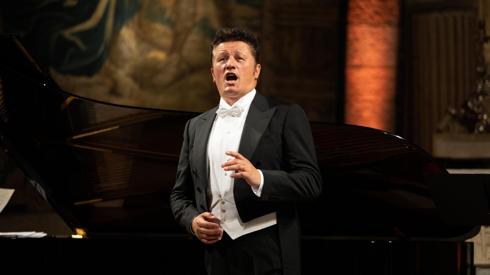 El tenor Piotr Beczala durante su actuación en el Festival de Peralada. Foto: Miquel González