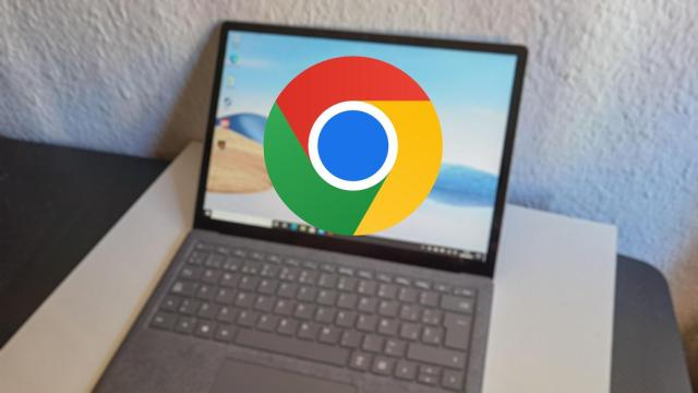 Ordenador portátil con el icono de Google