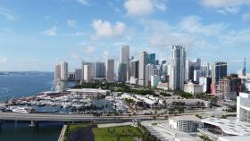 Vista panorámica de los edificios de la ciudad de Miami.