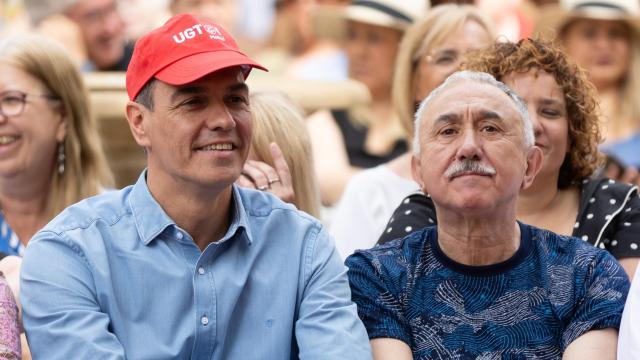 Pedro Sánchez y Pepe Álvarez.