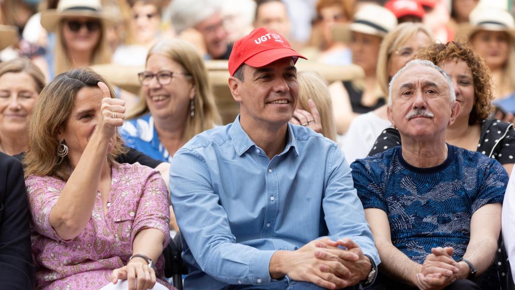 Pedro Sánchez y Pepe Álvarez.