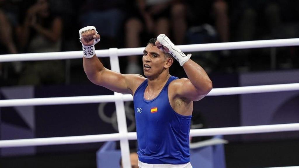 Ayoub Ghadfa tras su primer combate en París 2024