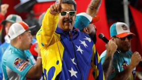 Nicolás Maduro celebrando su victoria en las elecciones de Venezuela.