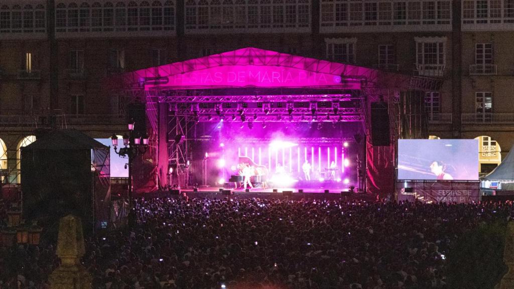 Un concierto en las Fiestas de María Pita de A Coruña.