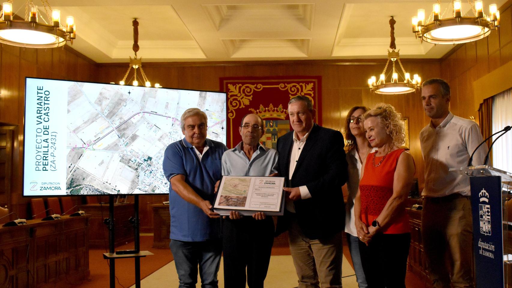 Presentación de la variante de Perilla de Castro en la Diputación de Zamora