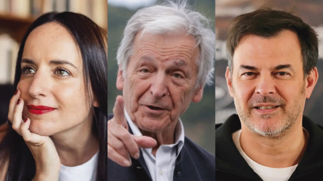 Maite Alberdi, Costa-Gavras y François Ozon, cineastas que competirán en la Sección Oficial del Festival de San Sebastián.