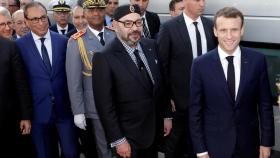 El presidente francés, Emmanuel Macron, y el rey marroquí, Mohammed VI. Imagen de archivo.