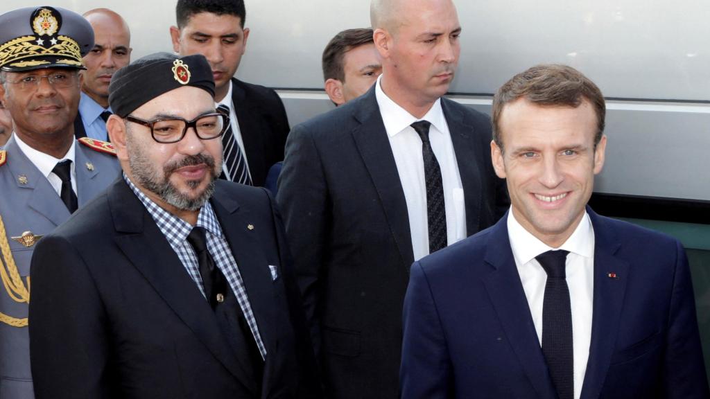 El presidente francés, Emmanuel Macron, y el rey marroquí, Mohammed VI. Imagen de archivo.