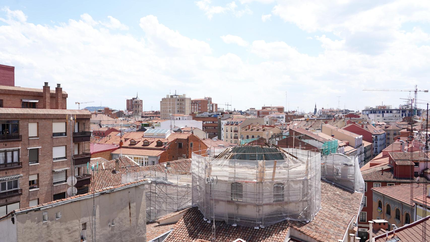 La cúpula de la Vera Cruz tras haberse desplomado