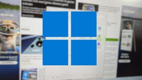 Icono de Windows 11 sobre la pantalla de un ordenador
