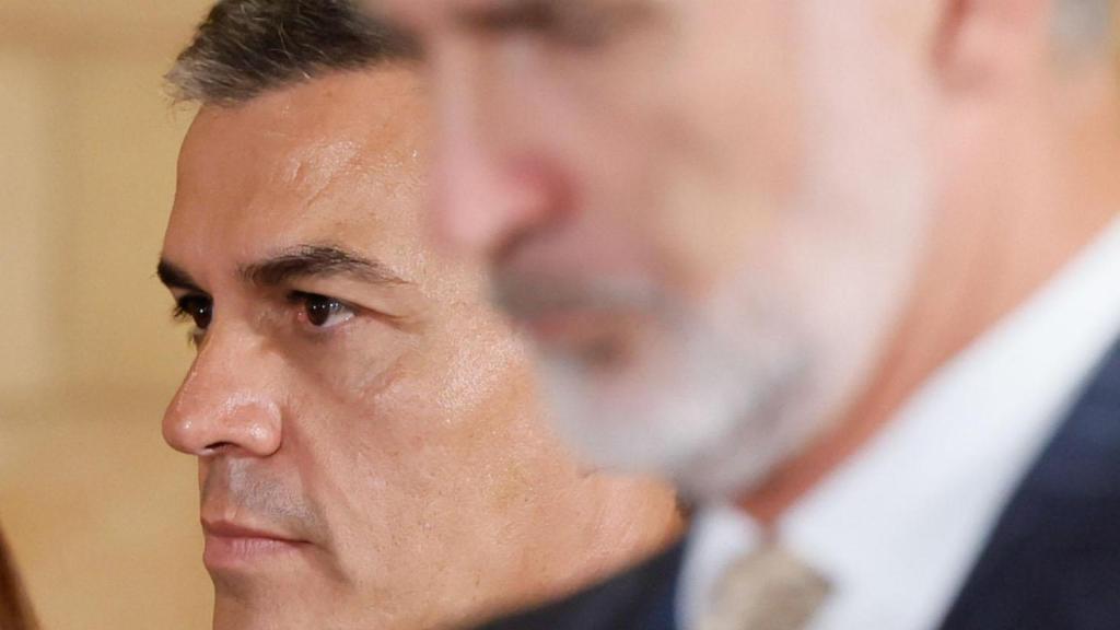 Pedro Sánchez en el Palacio de la Almudaina este martes.