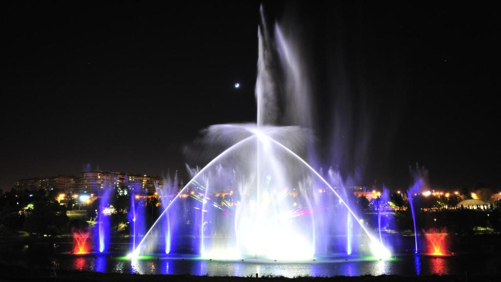 La fuente cibernética de Parque Europa.