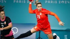 Marta López durante el Países Bajos vs. España de París 2024