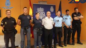 Agentes de Italia y Portugal han patrullado en Santiago con la Policía Nacional.
