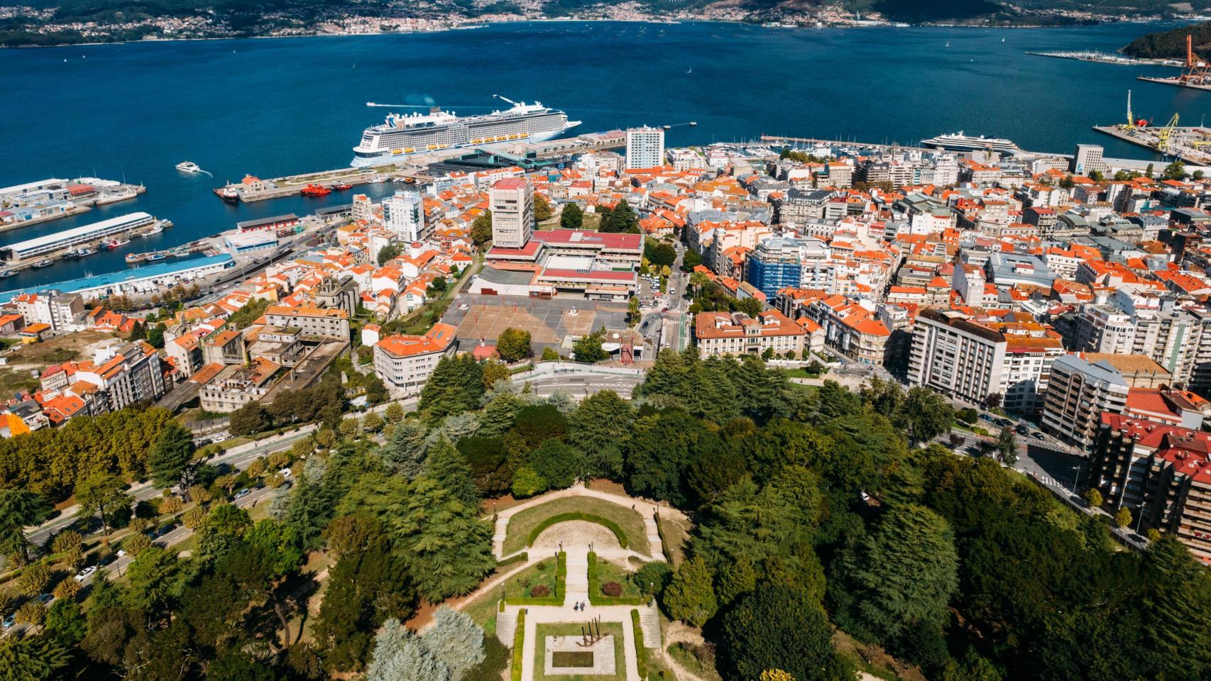 Imagen aérea de la ciudad de Vigo