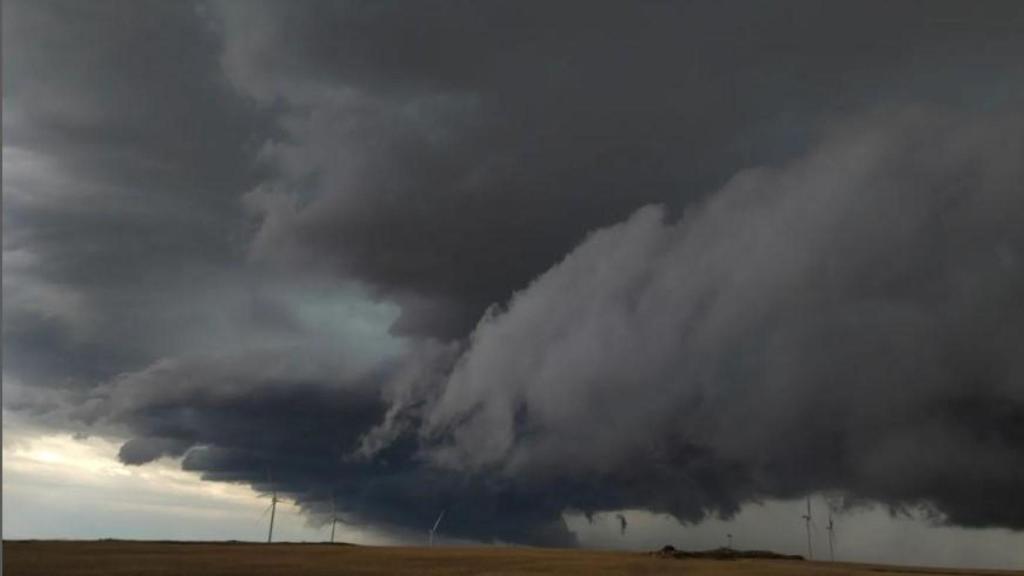 Tormenta en Alacon,  el pasado mes de julio, provincia de Teruel.