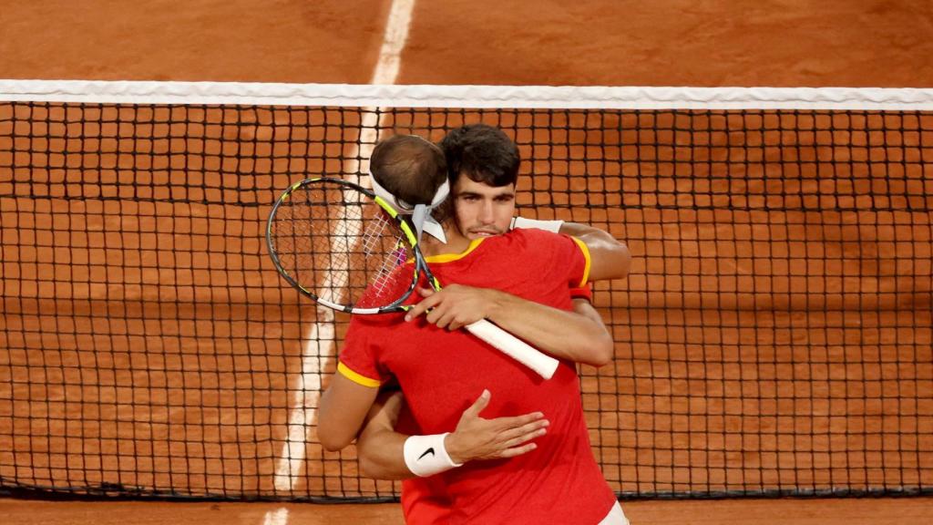 Nadal y Alcaraz, tras su derrota en cuartos de final de los JJOO.