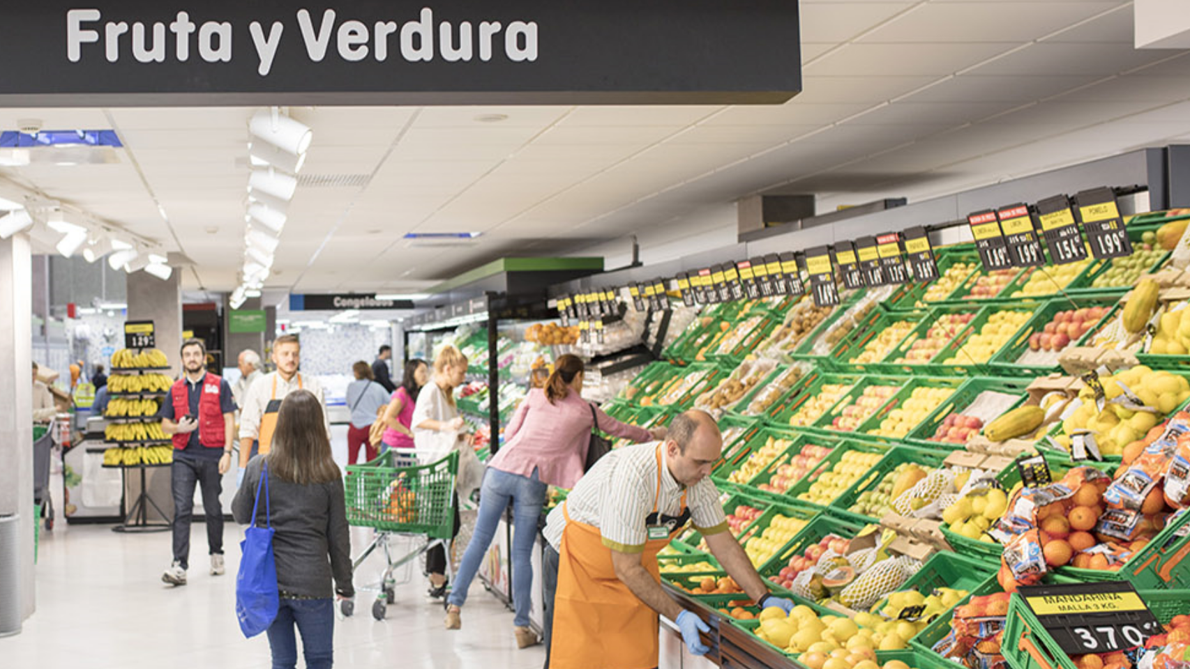 Frutería de Mercadona.